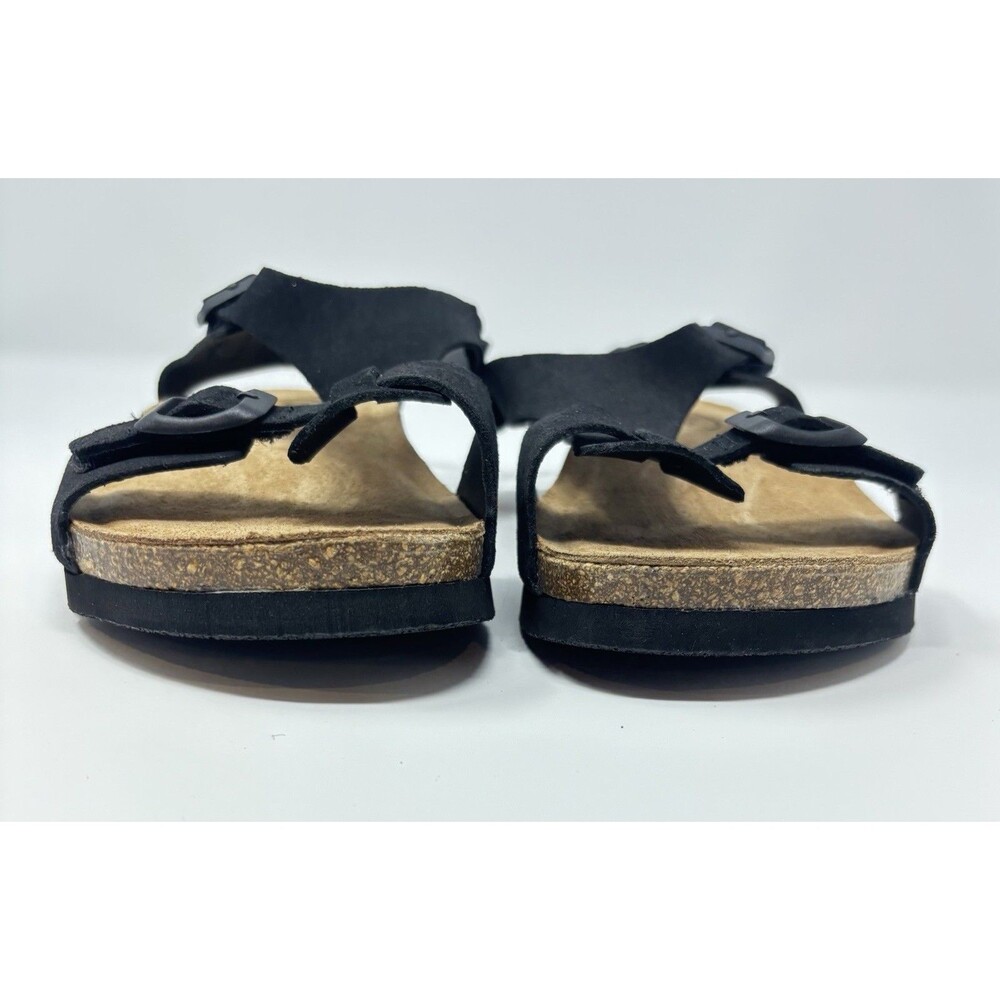 Taos MVP Suede Strap Sandals Black Women's Sz 9 New Without Box - Picture 4 of 7
